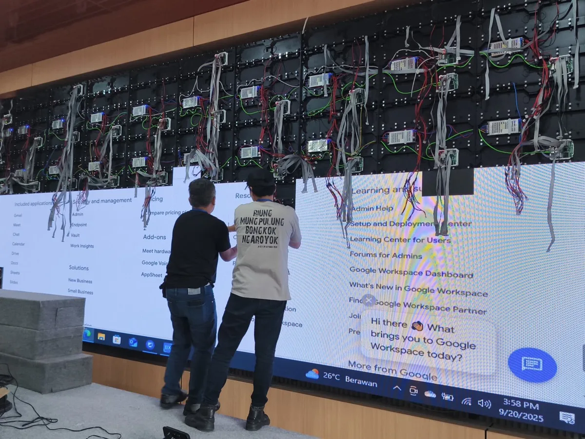 Perakitan Modul LED Videotron Indoor